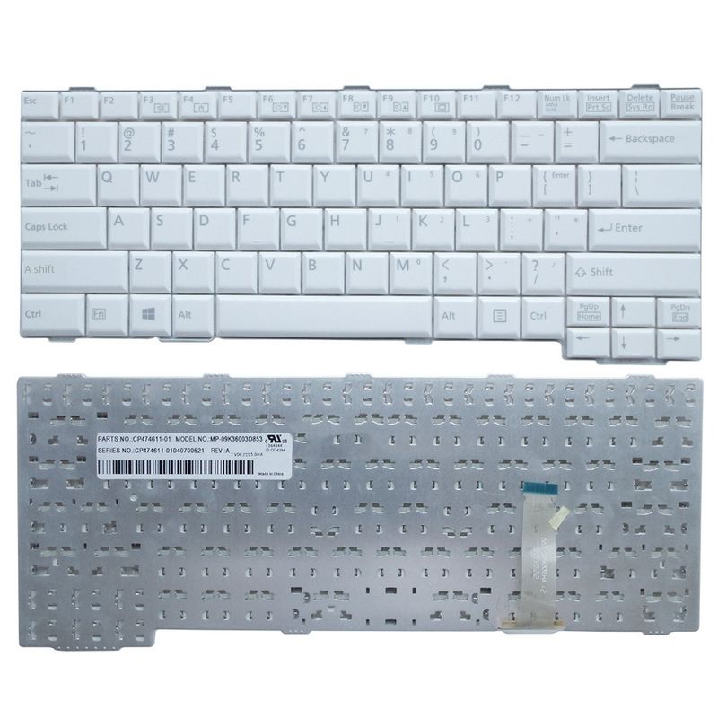 

Applicable to Fujitsu A574/H A573/G A553/G A553/H A572/E/F A552/E/F Keyboard [New/UI Version] (White) Official standard