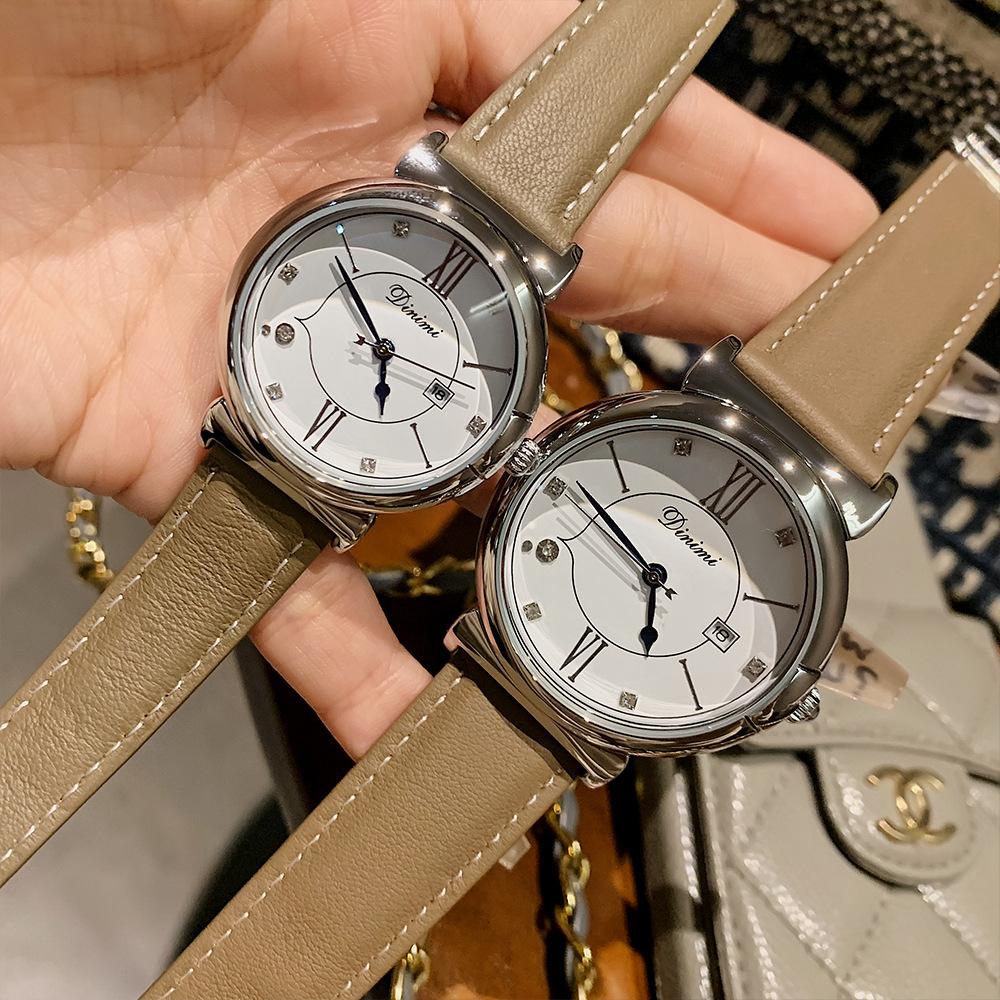 Fashion Temperament Simple Belt Watch Women With Calendar Casual Light Luxury Women S Quartz Women S Watch