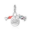 925 Silver Charms Tableware Candle Coffee Cup Wine Glass Beads Pendants Fit Bracelet Necklace DIY Jewelry Gift