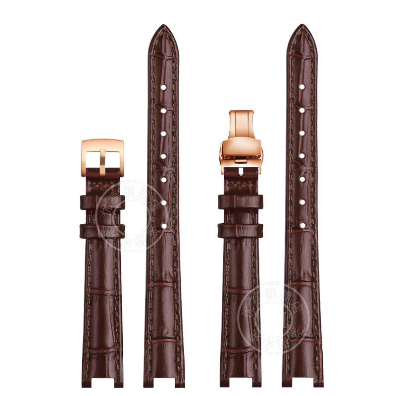 For Tissot Little Beauty T126.010 Jiali Series Women's Genuine Leather Watch Strap Bracelet Cowhide Chain Notch 12*4mm 14*5mm