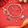 Original Copper Charms Bead China New Year Red Charms New Doll Pendant Open Clasp Fit Multi Style Original Bracelet