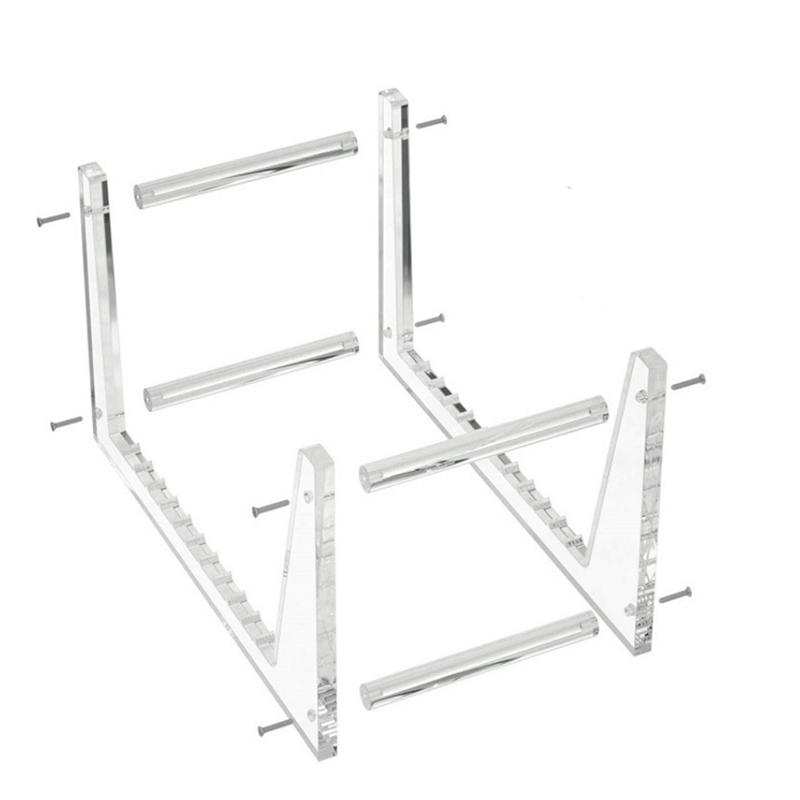 Practical-Clear Vinyl Record Stand Holder For Desktop Album Storage, Acrylic Vinyl Record Shelf Display