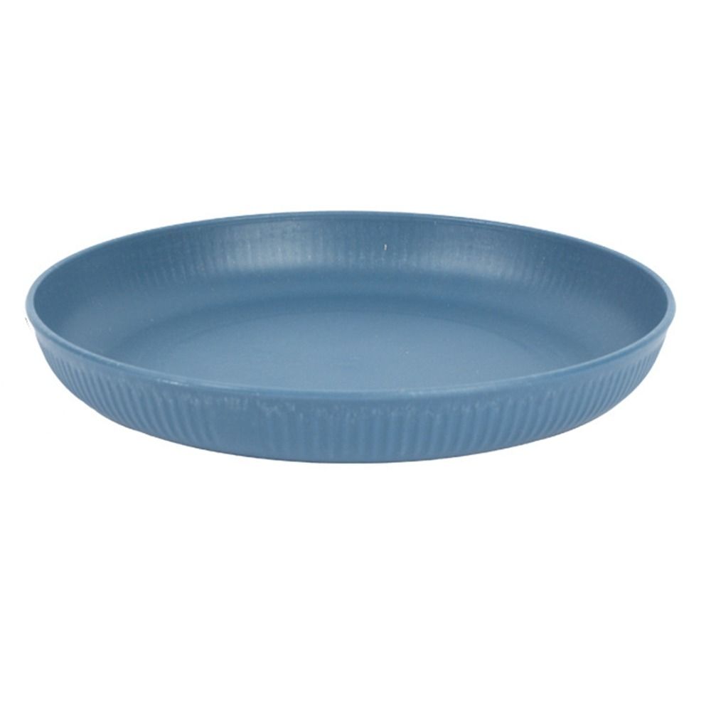 Niños plásticos integrados de la bandeja de la fruta del moldeado de la placa vertical circular de la comida de la paja del trigo del modelo