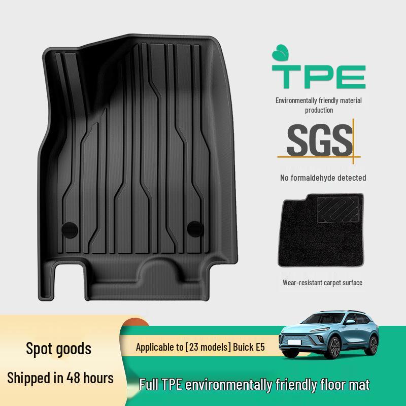 Eco-Friendly TPE Floor, Trunk, and Stain-Resistant Seat Mats for 2023 Buick E5 Models