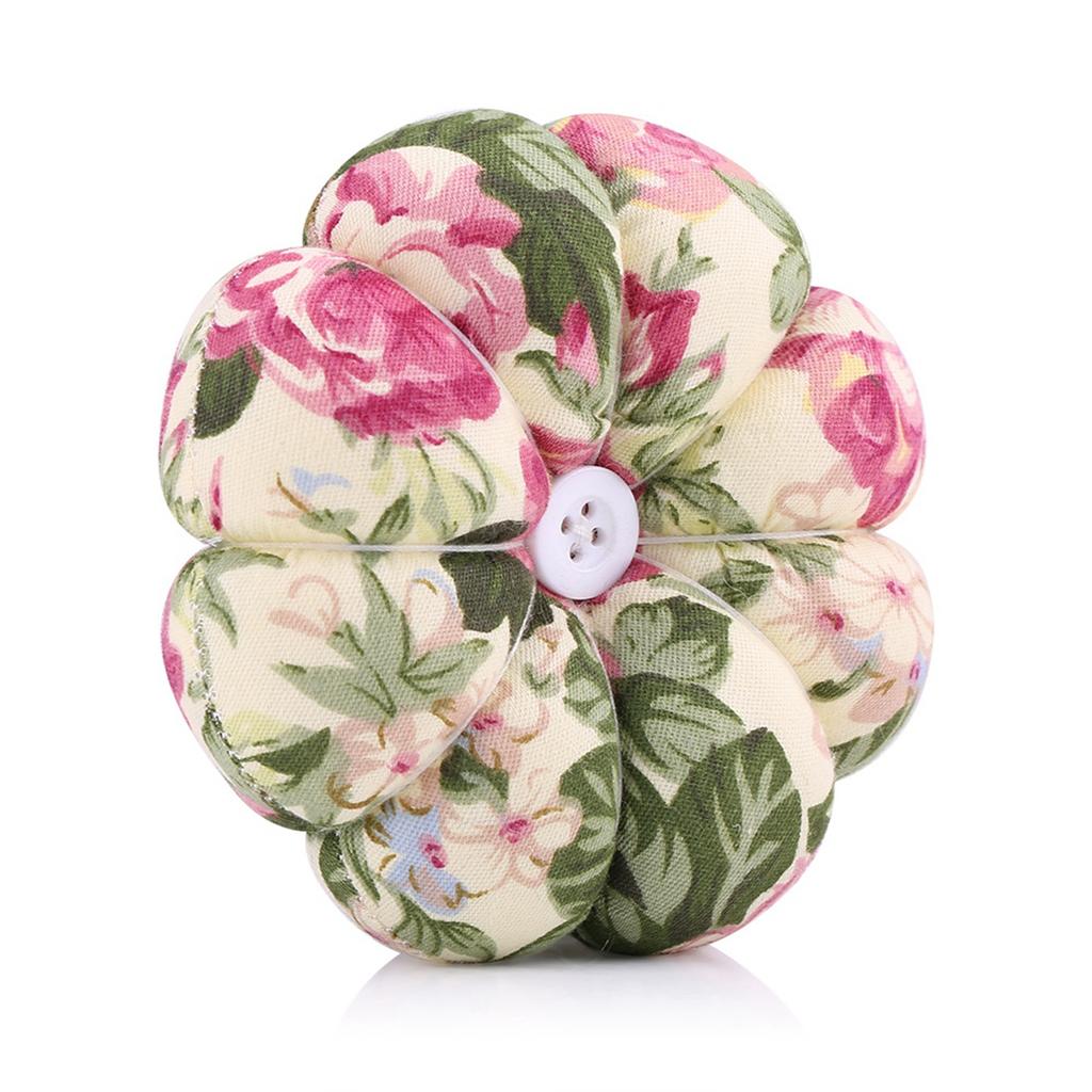 1 pcs Creative Pumpkin Fabric Sewing Needles Pin Cushion with Elastic Wrist Belt