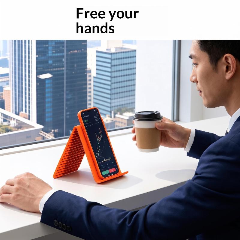 Creative Flexible Foldable Transforming Silicone Stand Travel Office Portable Silicone Desktop Cellphone Tablet Holder