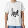 Abstract Scribble Cat Classic T-Shirt
