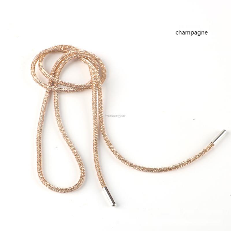 New Fashion Rainbow Diamond Shoelaces for Sneakers Round  DIY Luxury Rhinestone Shoelace Sb Dunk Low Shoe laces Strings