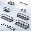 Miling Punch-Free Wall-Mounted Iron Storage Rack Set
