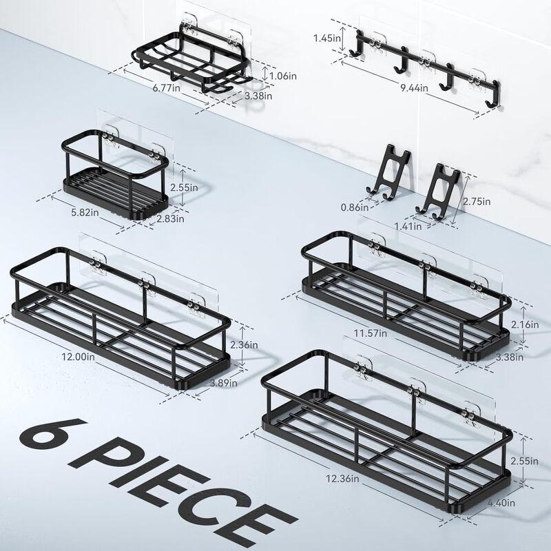 Miling Punch-Free Wall-Mounted Iron Storage Rack Set