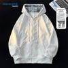 JEANSWEST Men's Hooded Casual Patchwork Jacket