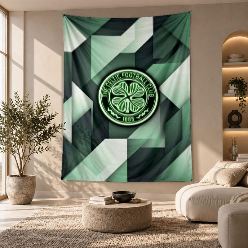 Decorative Tapestry,Celtic FC Printed Wall Art, Lightweight Wall Hanging For Bedroom Background