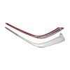 Silver ABS Fog Light Eyebrows for Toyota Hilux - Exterior Car Modification Set
