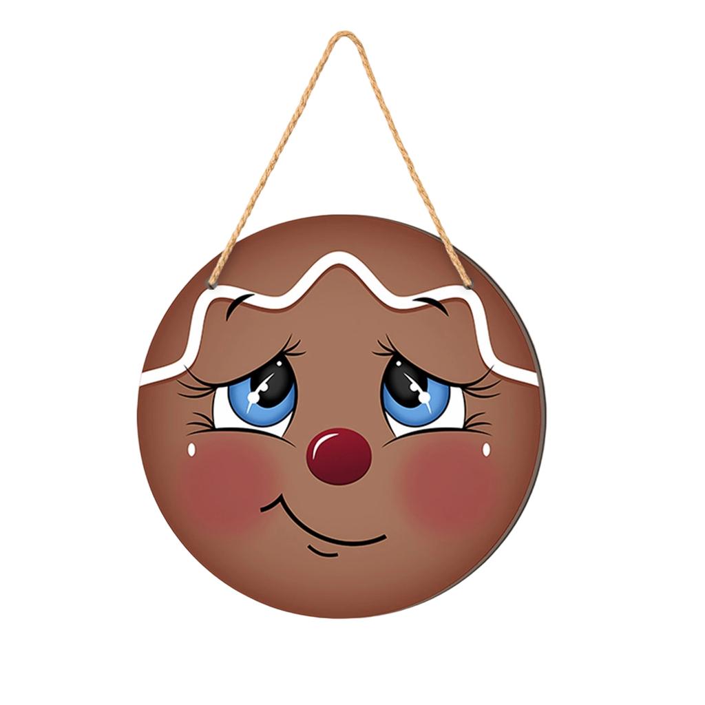 Christmas Christmas Tree Welcome Sign 2D Flat Wooden Holiday Party Hanging Sign Ornaments