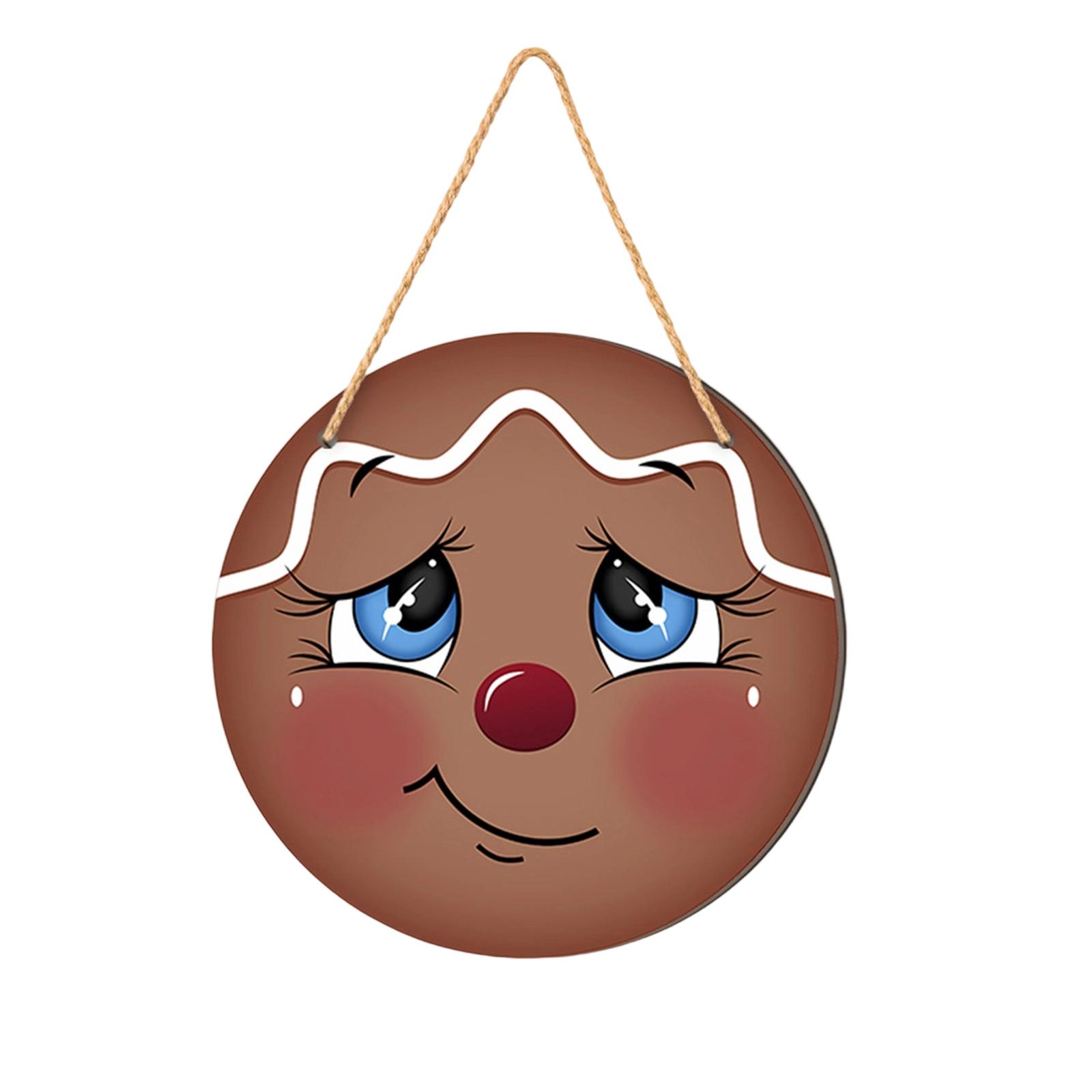 

Christmas Christmas Tree Welcome Sign 2D Flat Wooden Holiday Party Hanging Sign Ornaments One Size