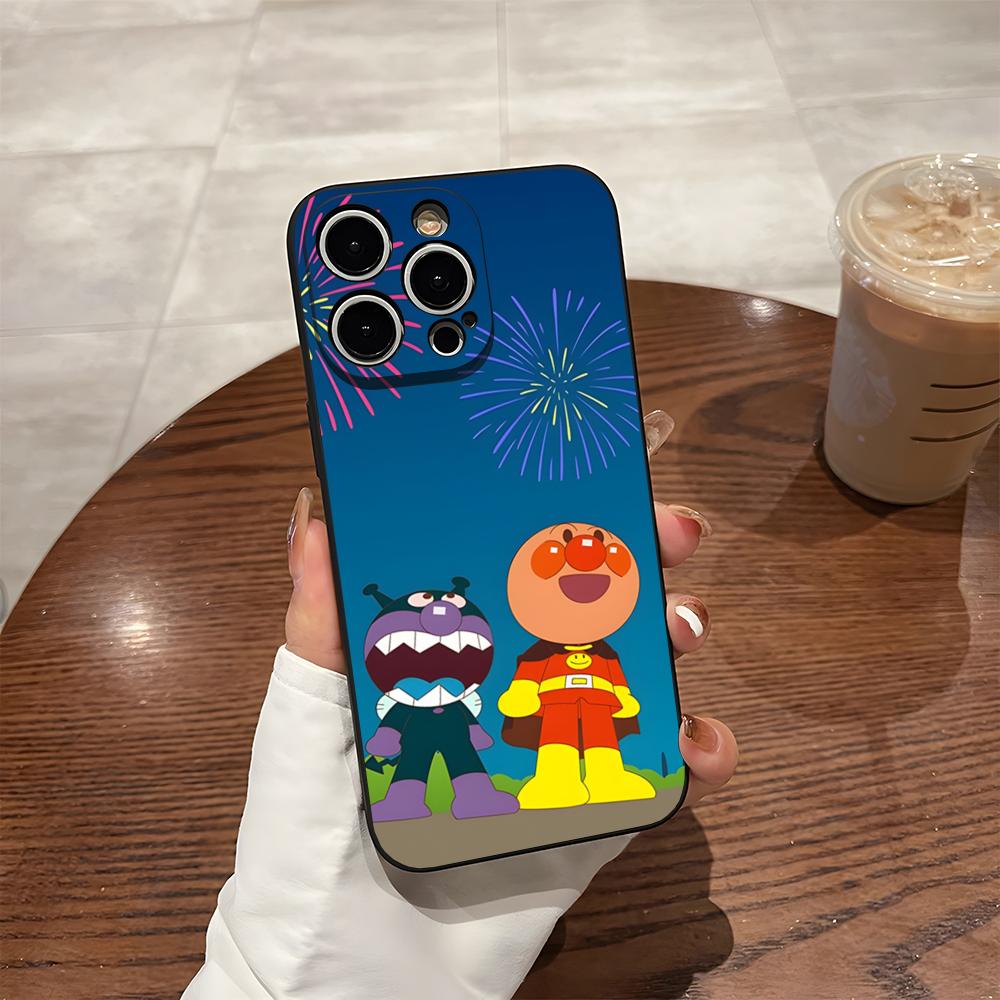 Phone Case For 17 Pro Max Iphone 14 Pro Max 12 16 15 13 Pro 11 Xr X Xs 8 7 Plus Back Cover Cartoon Cute Anpanman