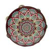 Chinese Style Tambourine Handbell 8 Inch Music Percussion Instrument Ethnic Floret Hand Drum  Kids