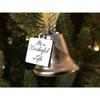 It's a Wonderful Life Inspired Christmas Angel Bell Ornament with Stainless Steel Angel Wing CharmNEW10