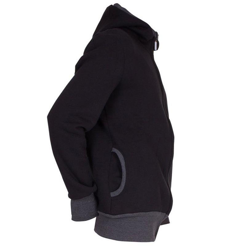 Two-in-one Multifunctional Kangaroo Dad Hooded Sweatshirt Men's Pouch Clothes Sale