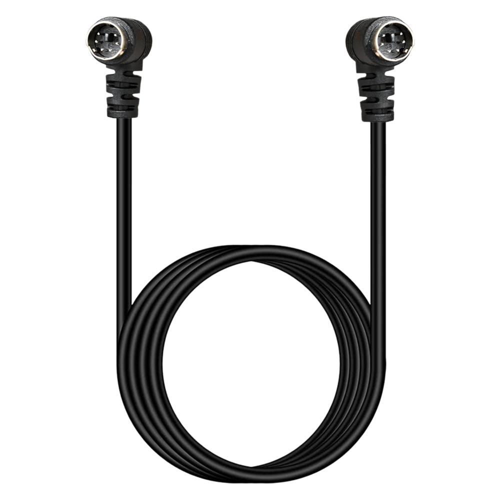 Mini DIN 6 Pin Cable 1.8 Meter Male to Male Double Right Angle Connector Copper Core Extension Cord