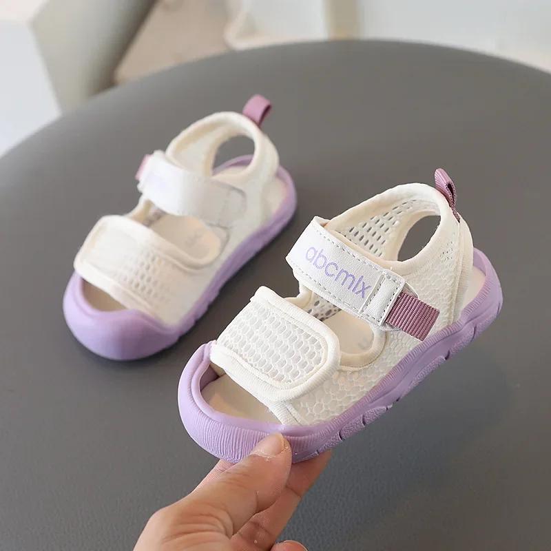 Child Boy Girl Beach Sandals Summer Sandal Mesh Kids Sport Shoes 0-3 years