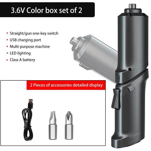 

Профессиональные электроинструменты, новинка 2023 года, высококачественная отвертка с литиевой батареей, перезаряжаемая многофункциональная складная электрическая отвертка