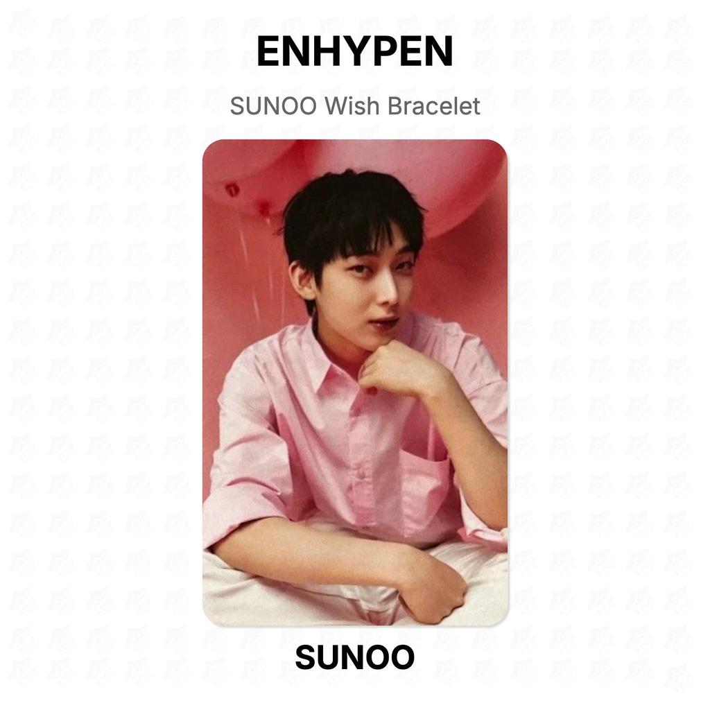 ENHYPEN SUNOO Wish Bracelet Official Photocard