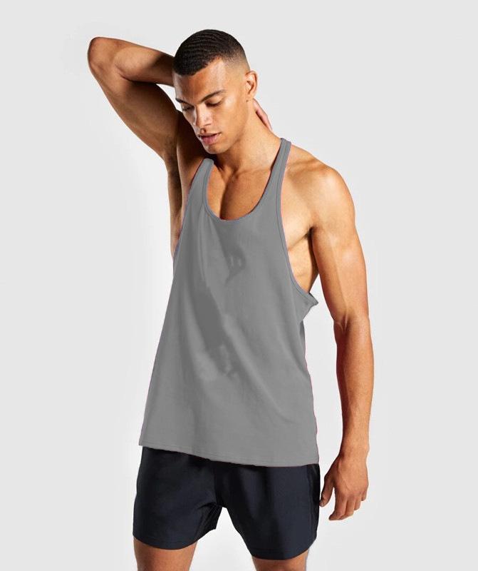 Men's Cotton Muscle Tank Top - Sleeveless, Breathable, Sweat-Absorbent Sportswear