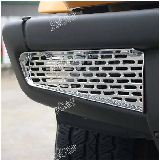 JeCar Car Front Bumper Racing Grill Insert Grille Trim ABS Sticker Cover For Ford Bronco 2021 UP Car Exterior Accessories