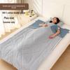 Summer Cotton Double Layer Gauze Shoulder Protector Sleeping Bag, Plus Size for Adults, Lightweight for Indoor/Outdoor Use