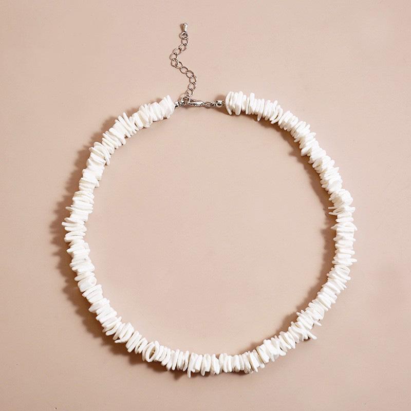Irregular Broken Shell Handmade Short Necklace For Women