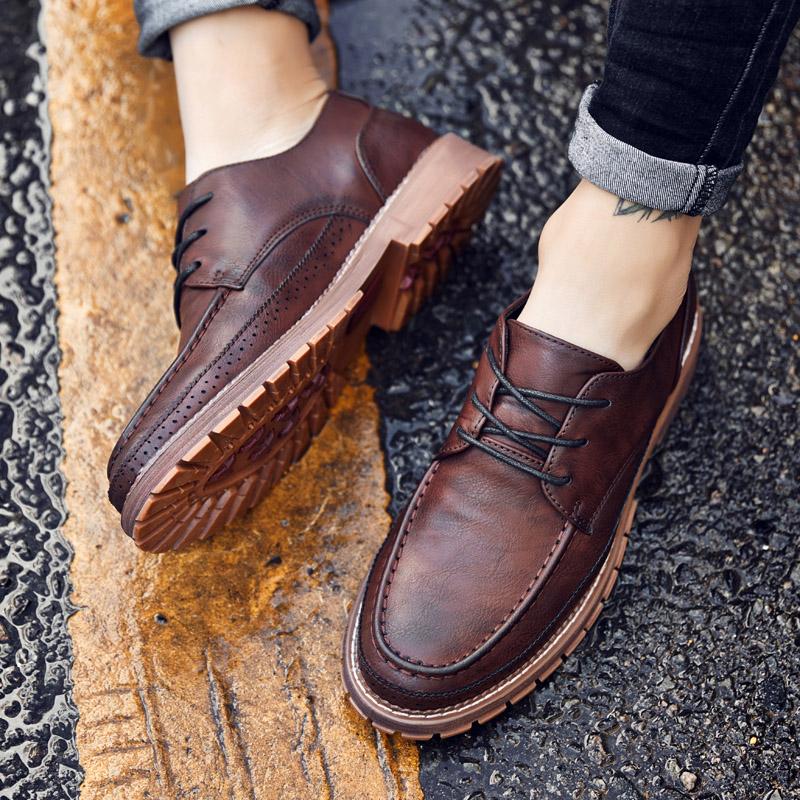 Lightweight Men Dress Shoes Breathable Men's Leather Oxford Shoes Casual Suit Business Footwear Handmade Male Leisure Walk Shoes