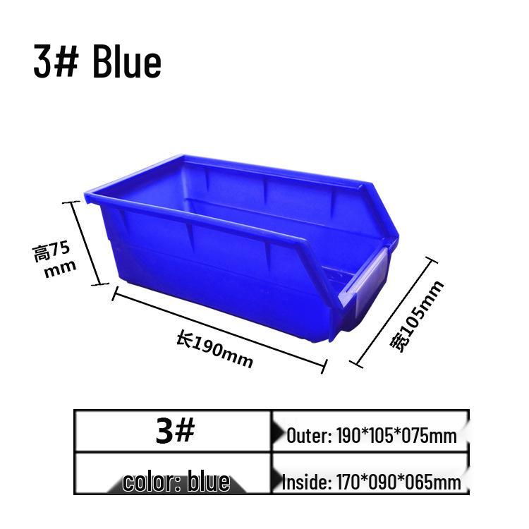 Modulare Kunststoffteile- und Werkzeugaufbewahrungsbox mit schräger Öffnung