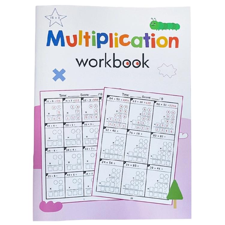 Student Friendly Arithmetics Exercise Book Multiplication Division Training Lightweight Design Sustainable Math Workbook
