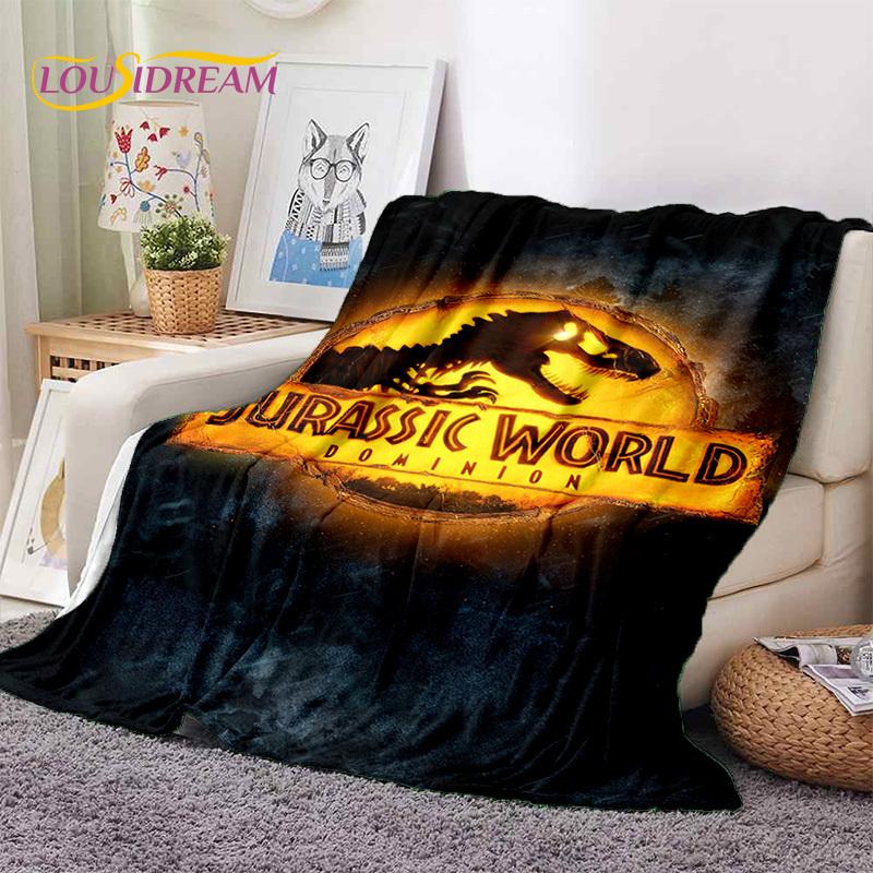 3D Cartoon Jurassic Park Dinosaurier Dino Weiche Flanelldecken, Überwurf Decke Bequeme Decke für Picknick Betten Zuhause Schlafzimmer Kinder
