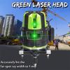 5 Lines 360° Rotary Green Laser Level Cross Self Leveling Measure Tool Outdoor