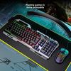 K320 Wired Gaming Keyboard and Mouse Suit for Business Office and E-sports Games