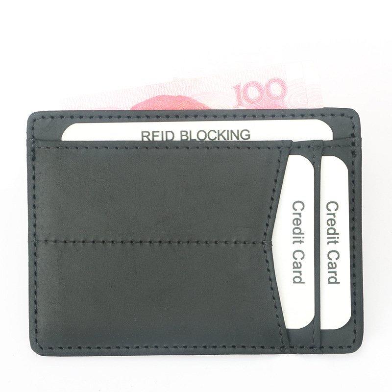 DAXTE Crazy Horse Leather Multi-Card Holder