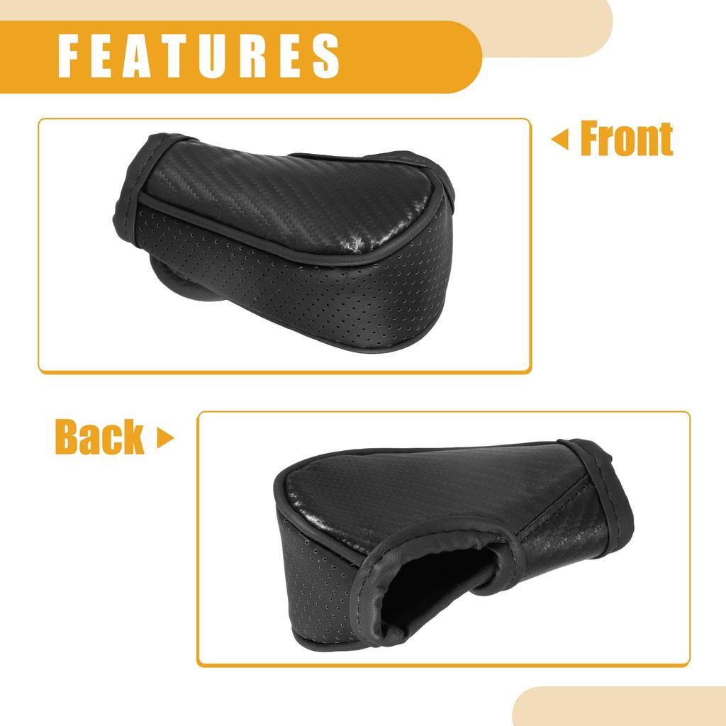 Partuto 1 Stück Universelle Auto-Schaltknaufabdeckung - Auto-Knauf Gang Klebriger Schutz Carbon