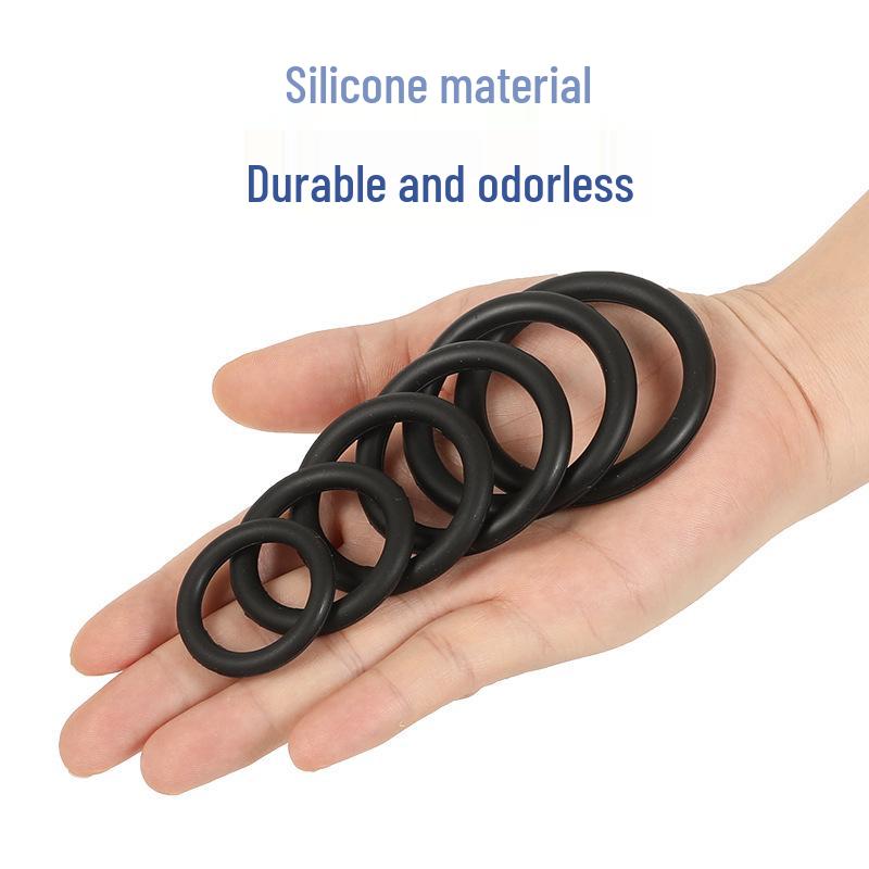 Men's Silicone Lock Ring for Enhanced Performance and Delayed Ejaculation - Erotic Adult Toy.