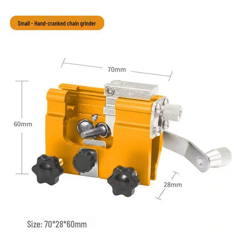 Manual Hand-cranked Chainsaw Chain Sharpener - Portable Handheld Grinder