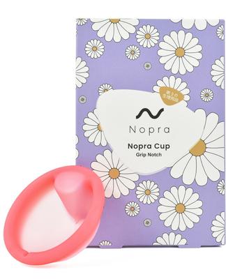 Nopra Menštruačný disk s úchopovou zárezom Limitované balenie Menštruačný pohárik Menštruačný pohárik Menštruačný pohárik (Červená, L)