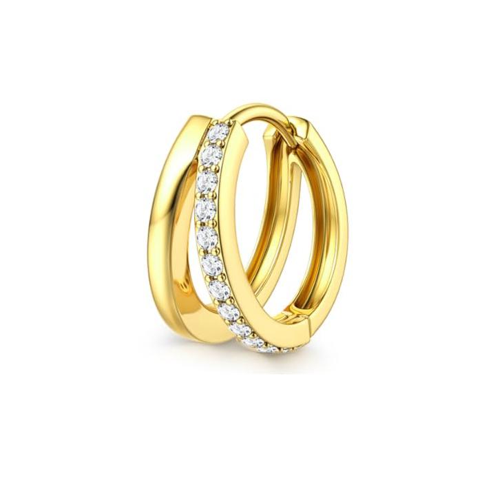 Bobisty Surgical Steel Flat Back Earrings for Women Helix Stud Hoop Earrings Cartilage Earrings Tragus Helix Piercing Jewelry