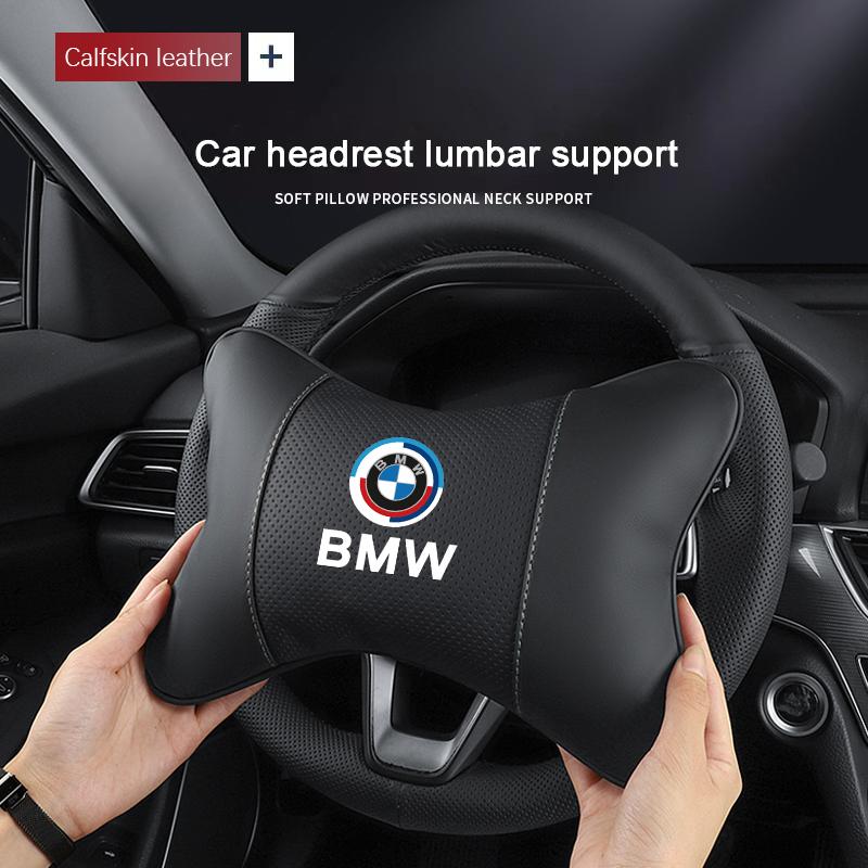 BMW Breathable Car Headrest Neck Support Pillow For BMW E46 E90 E60 F30 F10 E39 E36 F20 G20 G30 E92 E87 E91 X5 E70 F11 E30 F31