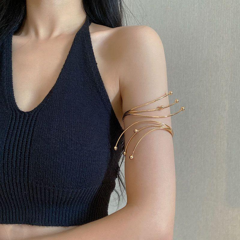 Fashion Exaggerated Metal Leaves Female Butterfly Lines Flowers
