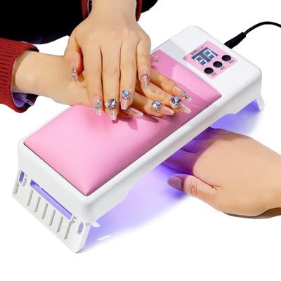 Yousheng UV Nail Lamp Dual Light Source High Power Plug-and-Play Timing Function Hand Pillow Design Cure Nail Gel ABS 2-in-1 72W UV Nail Polish Dryer