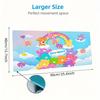 Cartoon Care Bear Color Mouse Pad Large Gaming Table Cushion Non-slip Laptop Tablet Big Mousepad XXL Mat Mini PC Playmat With Lock Edge