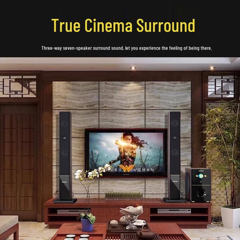 SANSUI Home Theater Karaoke Sound System CN Plug (adapter Included)