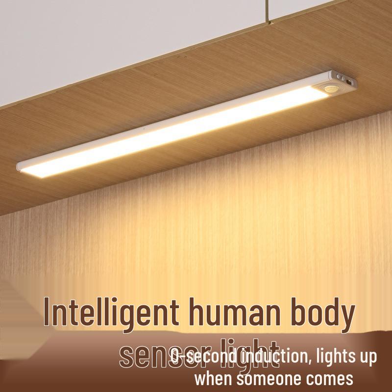 Ultra-Thin LED Motion Sensor Night Light for Dorms, Kitchens, Wardrobes—Self-Adhesive, Eye-Friendly, Perfect for Nighttime and Breastfeeding.