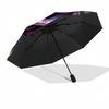 1pc Sturdy 8-Bone Auto Umbrella, Enchanted Rainbow Rose Umbrella, Digital Printed, Foldable Umbrella for On-the-Go Outdoor Use